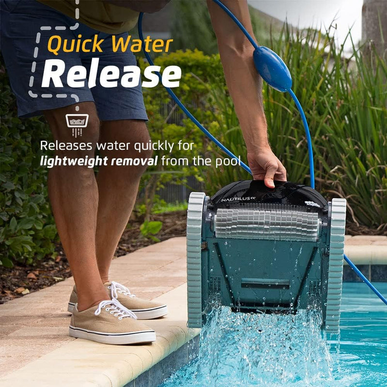 Dolphin Nautilus CC Robotic Pool Vacuum Cleaner All Pools up to 33 FT - Wall Climbing Scrubber Brush