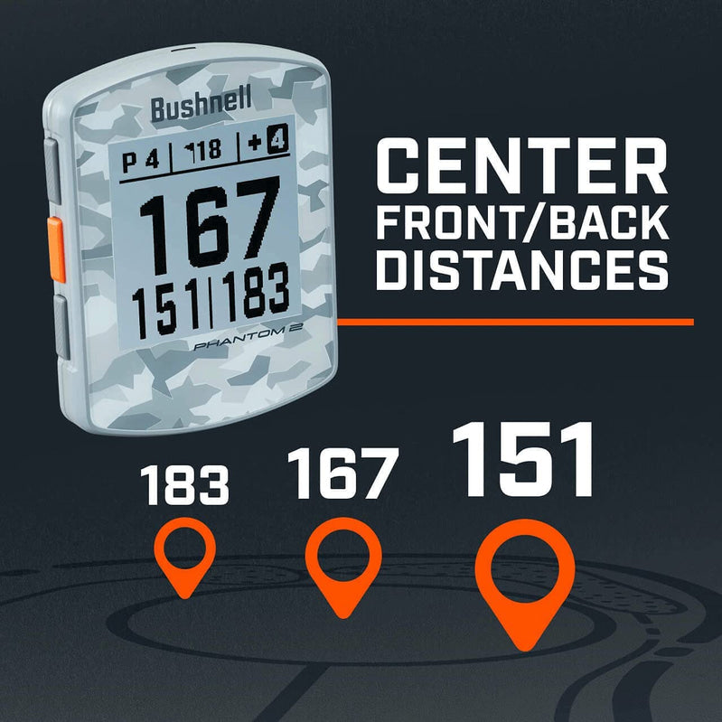 Bushnell Phantom 2 Golf GPS Rangefinder, Black