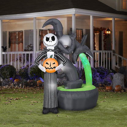 Jack Skull and Halloween Town Fountain Light Show