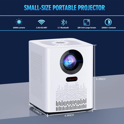 Projector with WiFi and Bluetooth