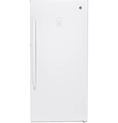 GE 14.1 Cu. ft. White Frost-free Upright Freezer FUF14DLRWW