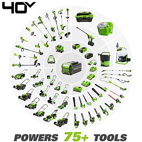 40V 8" Brushless Edger, 4.0Ah USB Battery and Charger Included