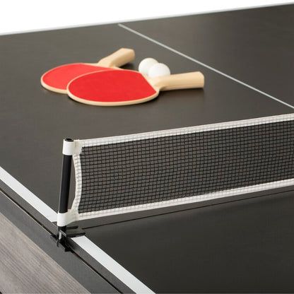 7' 3-in-1 Combination Table Includes Billiards, Table Tennis, & Dining Table