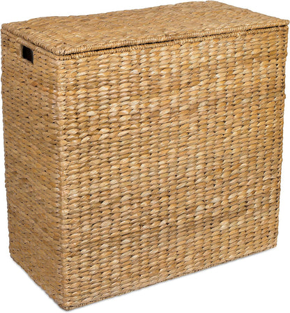 Extra large split gift basket with lining