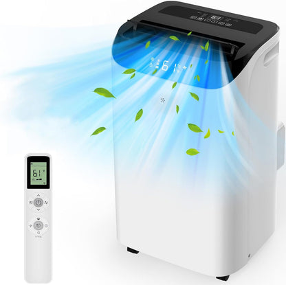 Portable Air Conditioners with Remote Control, 3-in-1 Free Standing Cooling AC Unit with Fan & Dehumidifier, Cools Room up to 700 sq.ft, Smart/Sleep Mode,3 Speed,Auto Swing,24H Timer