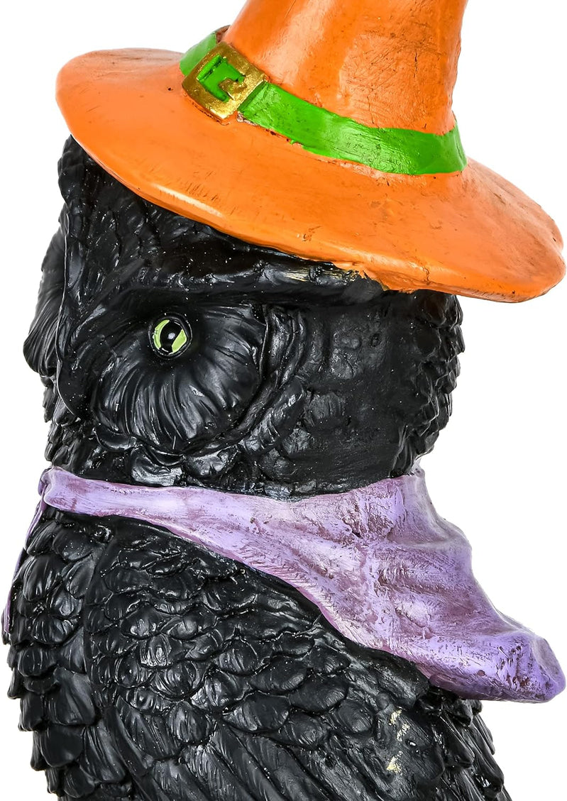 Owl on stack of books, Halloween series