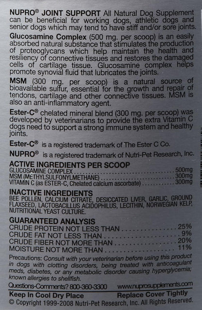 Nupro (20 lbs Joint Support for Dogs