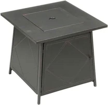 Four Seasons Patio Dual Heat 50,000 BTU Square Gas Fire Pit