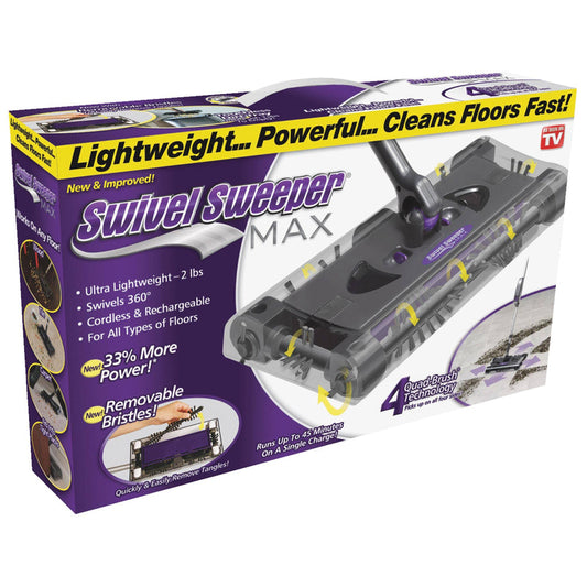 Ontel Products Swsmax Max Cordless Swivel Sweeper New,Removable, Cleanable