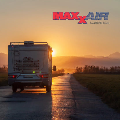 Air 00-07500K MaxxFan Deluxe with Remote - Smoke, Black