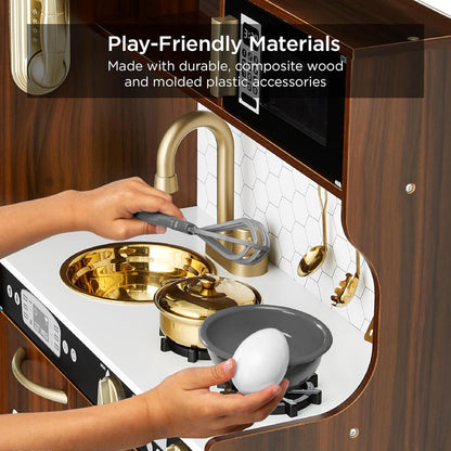 Best Pretend Kitchen Wooden Toy Set for Kids